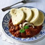 Original Böhmisches-Gulasch, Rezept.