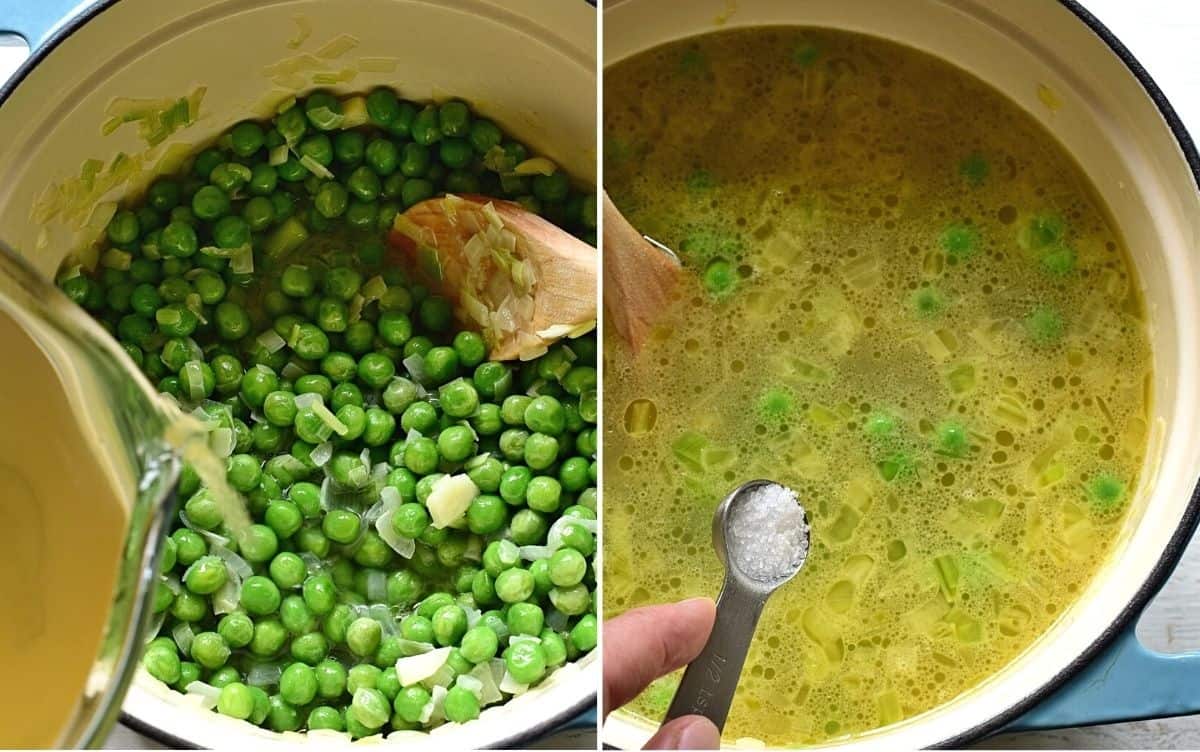 Erbsensuppe zubereitung.