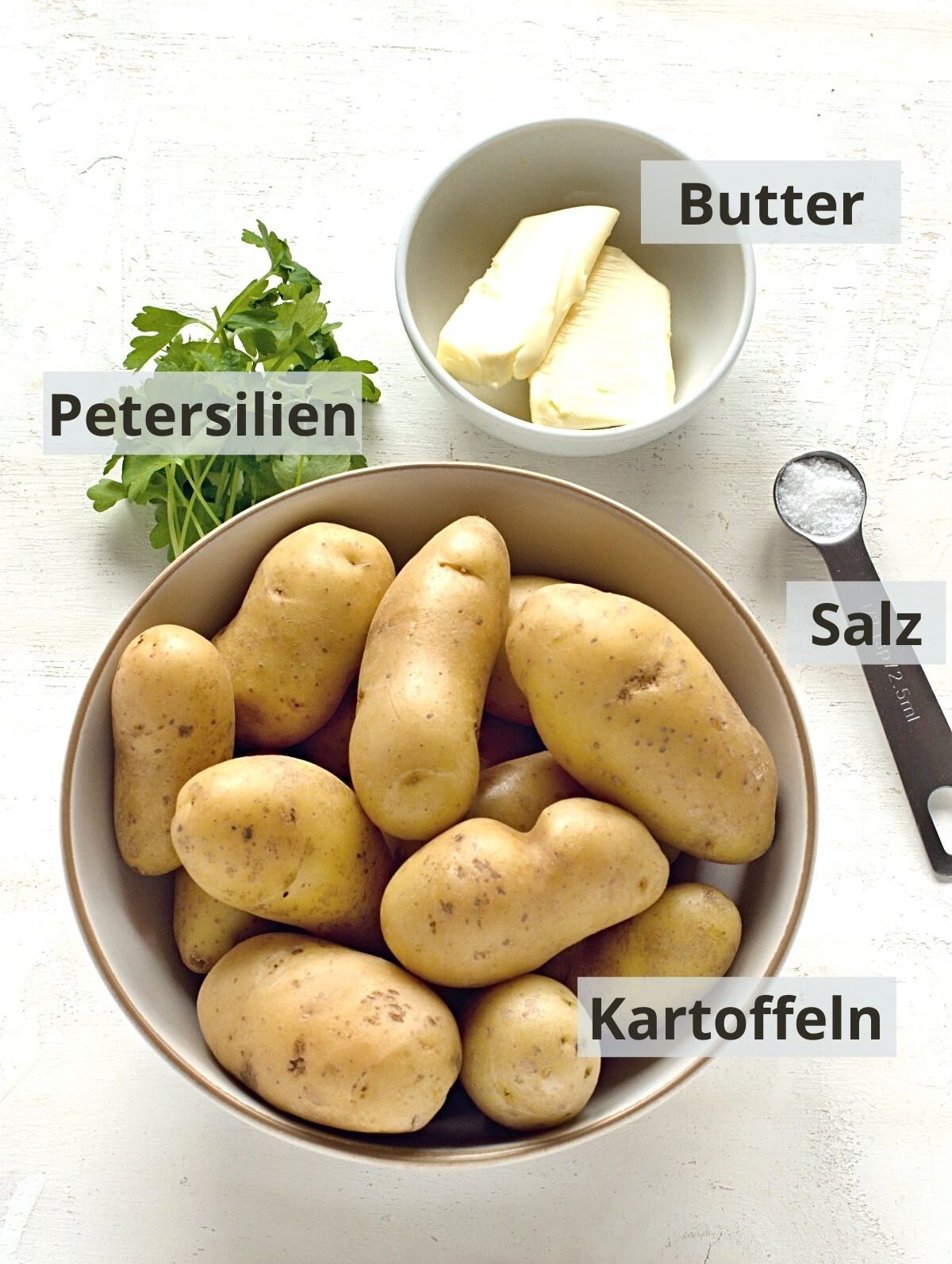 Petersilienkartoffeln Zutaten gelistet.