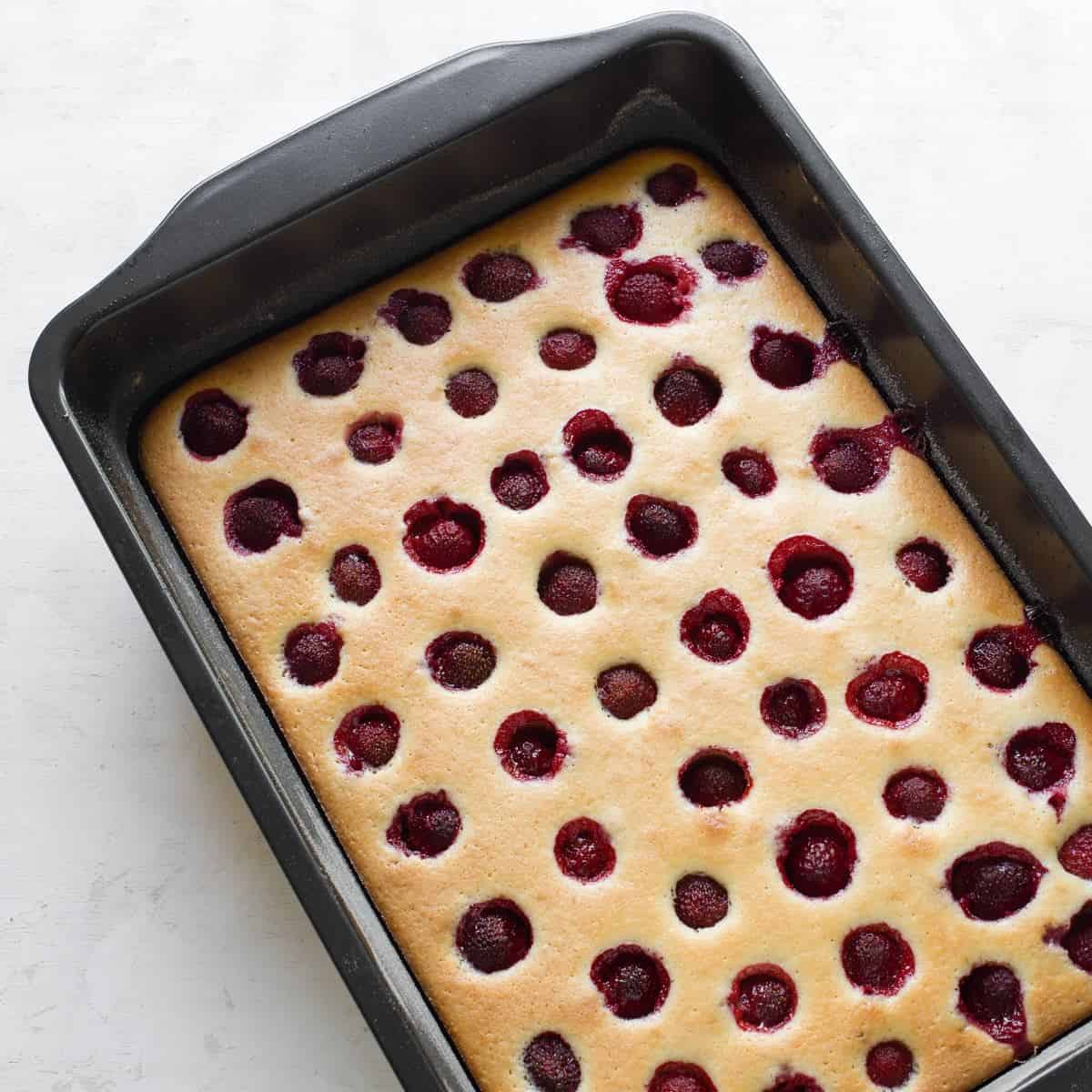 Bublanina Kuchen gebacken.